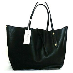 ANNABELLE INGALL BLACK LEATHER BAG